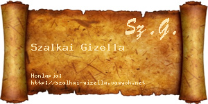 Szalkai Gizella névjegykártya